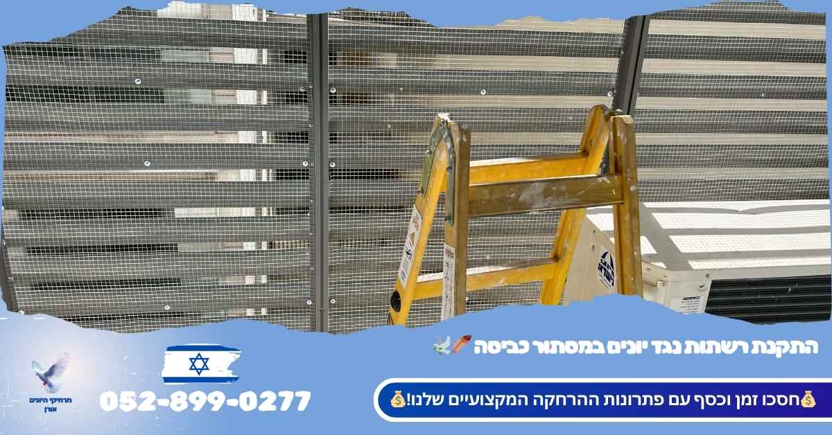 הרחקת יונים ממסתור כביסה ברמת גן הרחקת יונים ממסתור כביסה ברמת גן - פינוי קן, ניקוי וסגירה ברשת