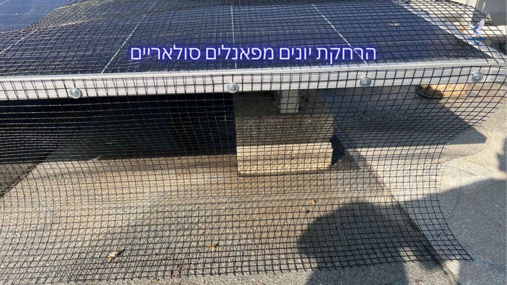 הרחקת יונים מפאנלים סולאריים