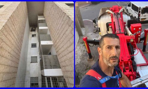 הרחקת יונים ופריסת רשתות יונים בגובה